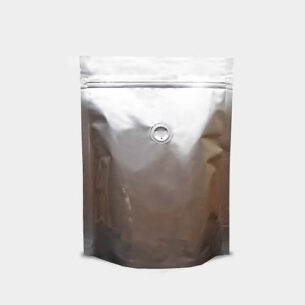 COFFEE POUCH W ZIP LOCK & VALVE | ALUMINUM (SUPZ-CFALU)