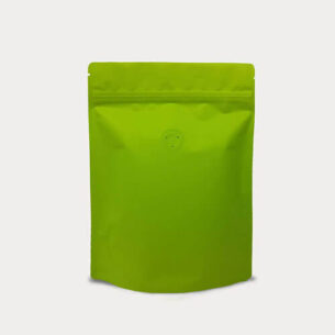 COFFEE POUCH W ZIP LOCK & VALVE | MATTE GREEN (SUPZ-CFVMPEM_GREEN)