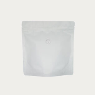 COFFEE POUCH W ZIP LOCK & VALVE | SQUARE SHAPE WHITE (SUPZ-CFVMPEM_WHITE)
