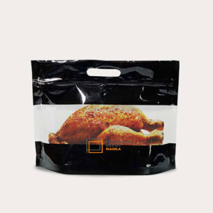 ROAST CHICKEN BAG W ZIP LOCK | BLACK WINDOW (SUPZ-CKBAG_BKWG)