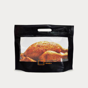 ROAST CHICKEN BAG W ZIP LOCK | MATTE BLACK WINDOW (SUPZ-CKBAG_BBWM)