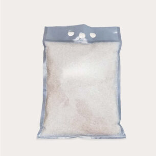 3 SIDE SEAL RICE BAG W HOLDER | CLEAR (3SS-NYPE155_CLEAR)