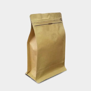 COFFEE BAG W PULL TAB LOCK & VALVE | KRAFT (SSGZ-CFYKFPT)