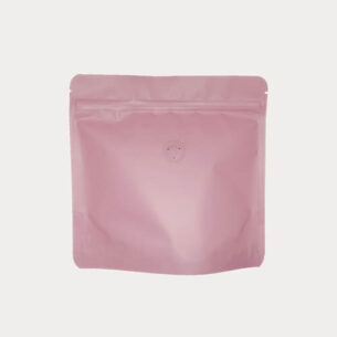 COFFEE POUCH W ZIP LOCK & VALVE | SQUARE SHAPE PINK (SUPZ-CFVMPEM_PINK)