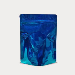 STAND UP POUCH W ZIP LOCK | GLOSSY BLUE (SUPZ-VMPEG_BLUE)