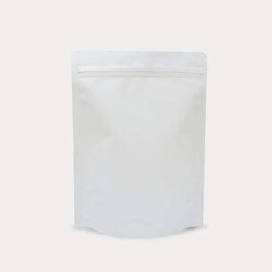 STAND UP POUCH W ZIP LOCK | KRAFT WHITE (SUPZ-WKF)