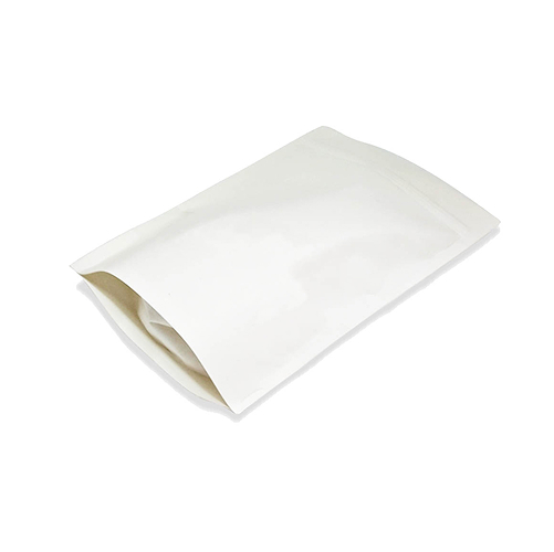 STAND UP POUCH W ZIP LOCK | KRAFT WHITE (SUPZ-WKF) - Image 2