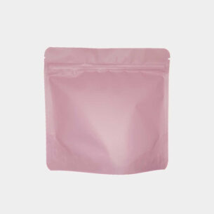 STAND UP POUCH W ZIP LOCK | SQUARE SHAPE PINK (SUPZ-VMPEM_PINK)