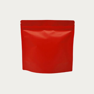 STAND UP POUCH W ZIP LOCK | SQUARE SHAPE RED (SUPZ-VMPEM_RED)