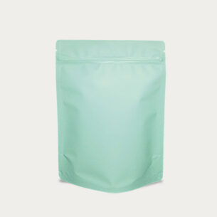 STAND UP POUCH W ZIP LOCK | MATTE PASTEL GREEN (SUPZ-VMPEM_PASTELGREEN)